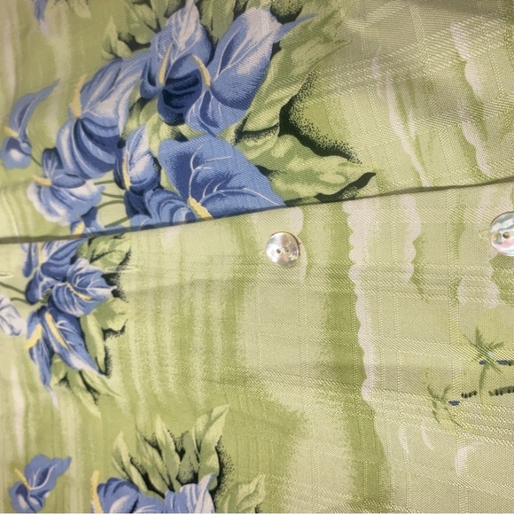 Tommy Bahama 100% Silk Anthurium Island Dress Size 6 Chive Green Floral NWT - Picture 3 of 9
